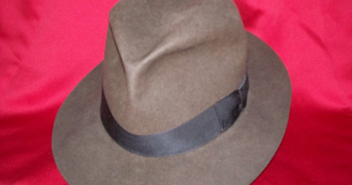 "ADAM'S PROPS" ''Herbert Johnson Fedora'' (RAIDERS OF THE LOST ARK)