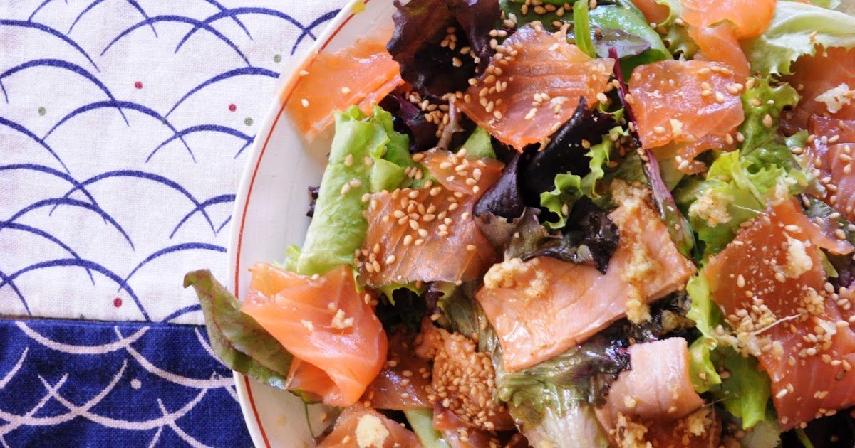 Easy Japanese Cooking Smoked Salmon Sashimi Salad