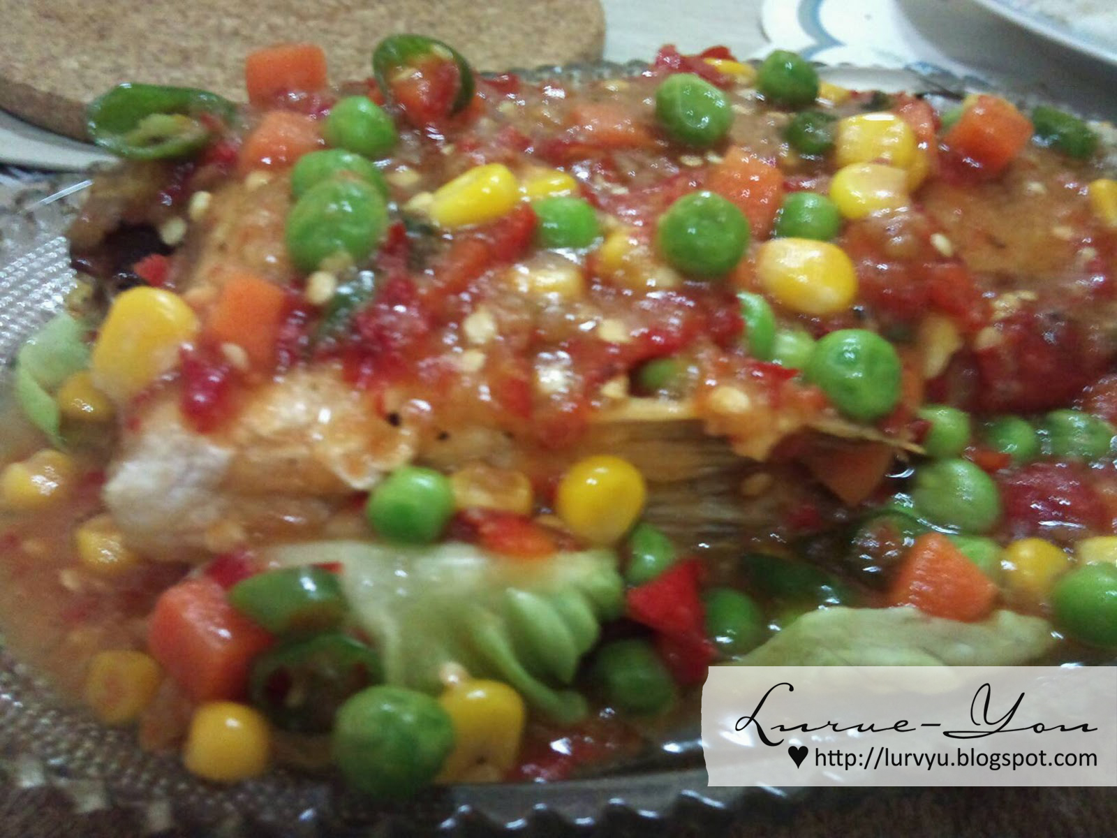 NAPHYRA ♥: Resepi : Ikan Siakap Tiga Rasa