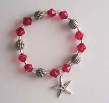 7.5" Starfish Bracelet $25.00