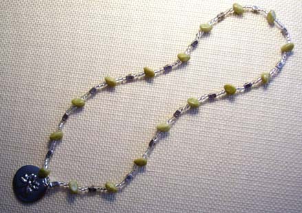 18" Connemara (Irish) Marble "Luck" Pendant Necklace $35.00