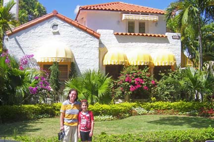 Kathleen (my Sister) & Sara (my Niece) at our childhood home in Miami Shores, FL (4/2009)