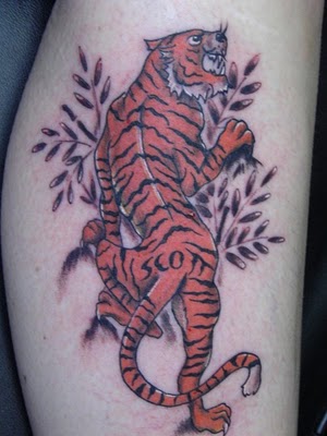 fauna tiger and wolf tattoo full colour tiger tattoo the gentle men