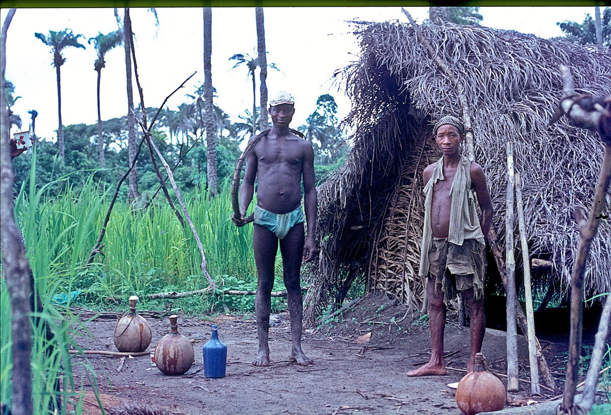 palm wine dealers at Limba Corner (on bush road to Vaama)