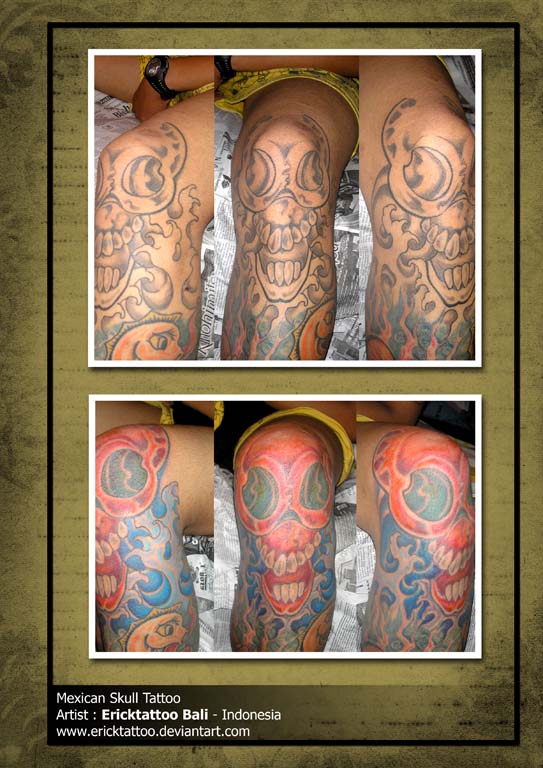 Mexican Skull Tattoo Indigenous Mexican art celebrates the skeleton and 