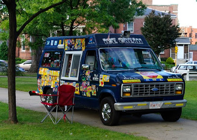 An Ice Cream van at the Holyoke Block party