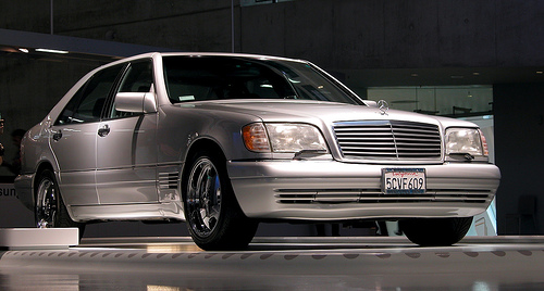 Here is his W140 V12 in the Mercedes museum in Germany