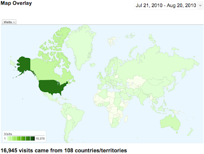 Map of recent Atomic Insights visitors 1