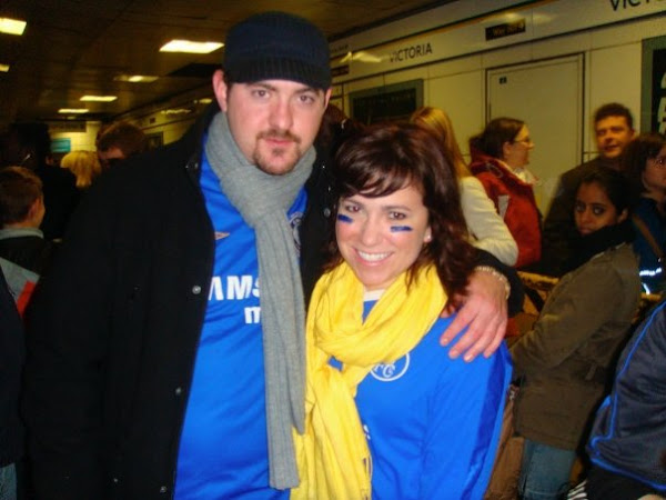 Mike and Me at the Chelsea Match