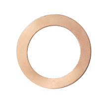 Copper 1" Washer with 1/2