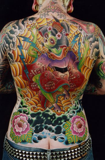 modern tattoo. japanese modern tattoos art on
