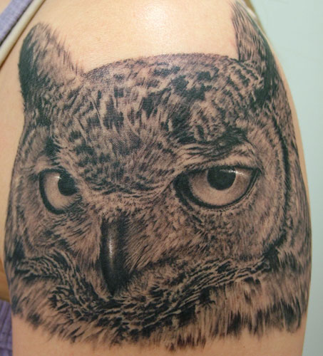 Realistic Owl Tattoo Design | all tattoo comununity 2010 owl tattoo art design Realistic Owl Tattoo Design | all tattoo comununity 2010 owl tattoo art design
