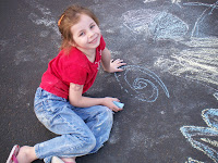 Eclectic Photography Project: Day 133 - handprint chalk