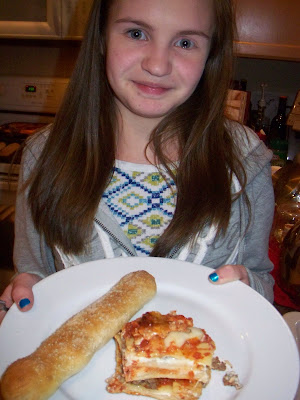 lasagna italian dinner homemade breadsticks yummy eclectic project