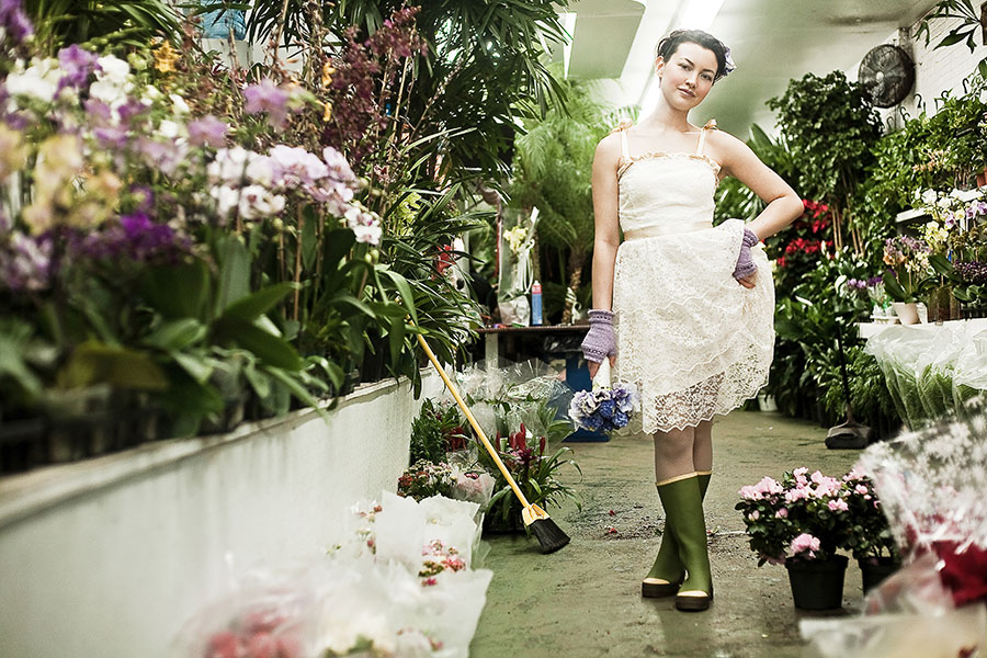 blush designs amber knowles flower market photoshoot merci new york