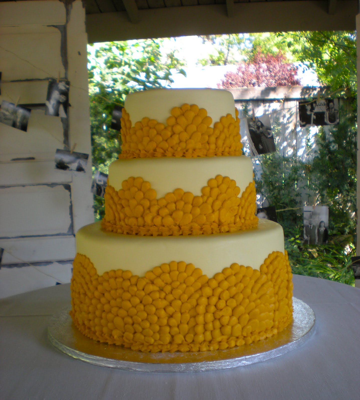 Chandelier Cakes by Natalie Peterson Funky Yellow Cake!