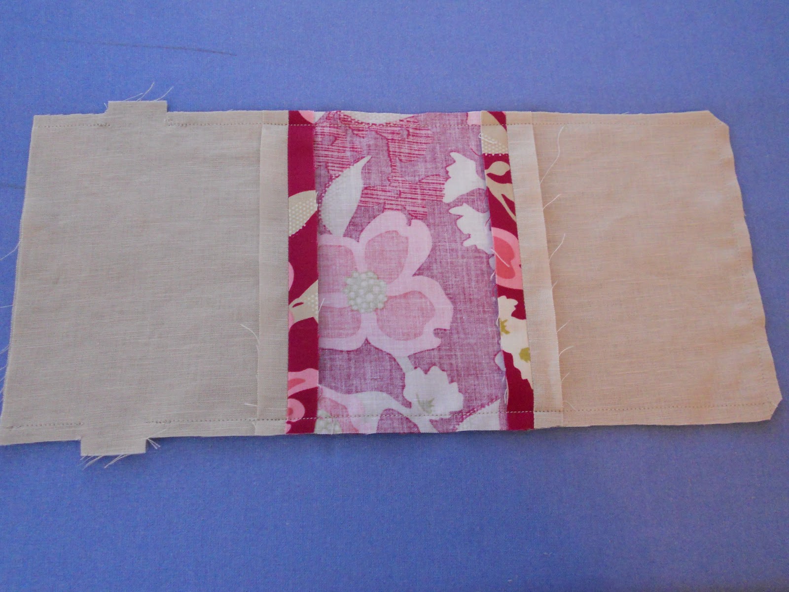 A Blue Sky Kind of Life Lined drawstring wine bag TUTORIAL