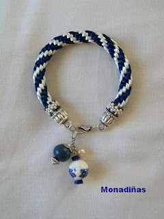 MODELOS DE TRENZADOS Pulsera+azul