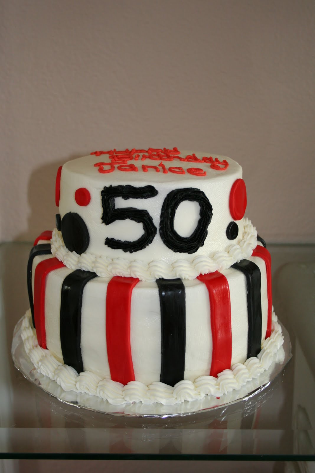 Rachel�s Creative Cakes 50th Birthday Cake