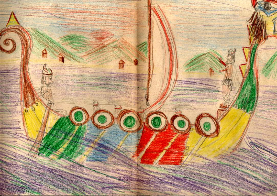[1961+-+tekening+Viking+schip+vierde+klas.jpg]