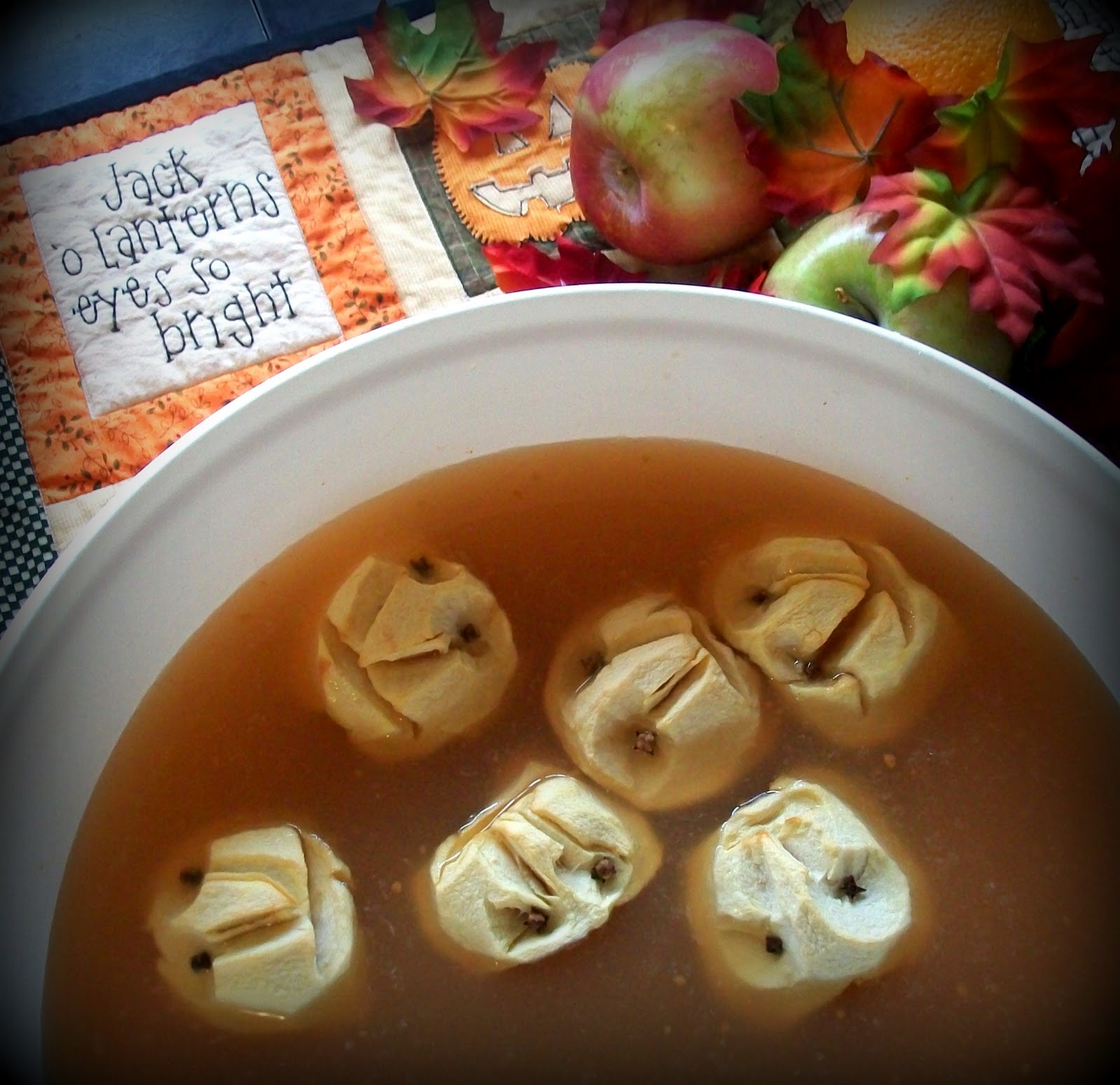 The Farm Girl Recipes Shrunken Apple Heads in Citrus Cider