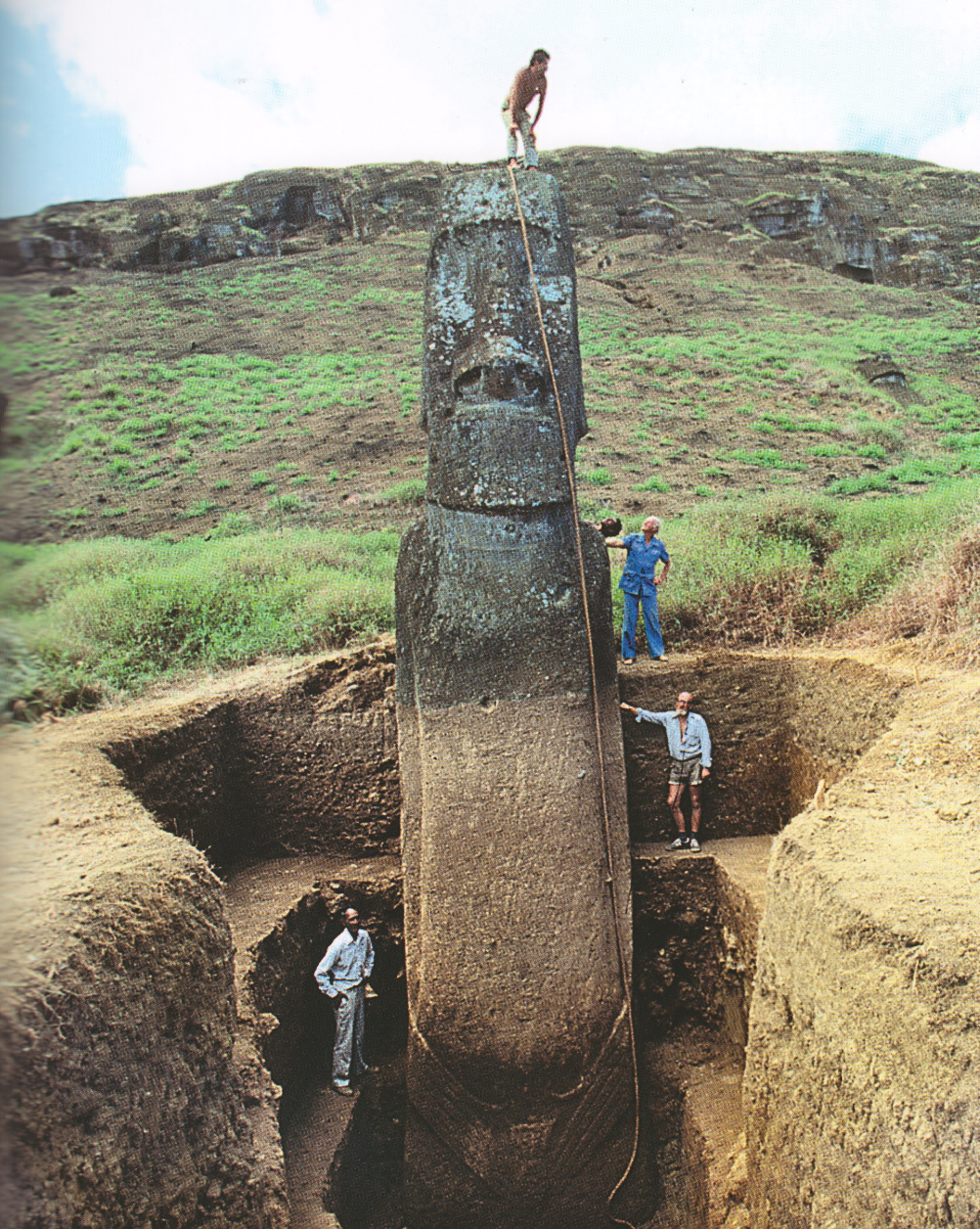 TIL the Easter Island statues are actually complete torsos. r
