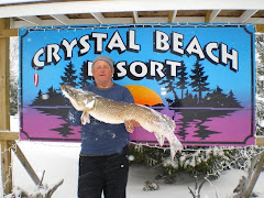 25 lb Pike - Spring Ice fishing