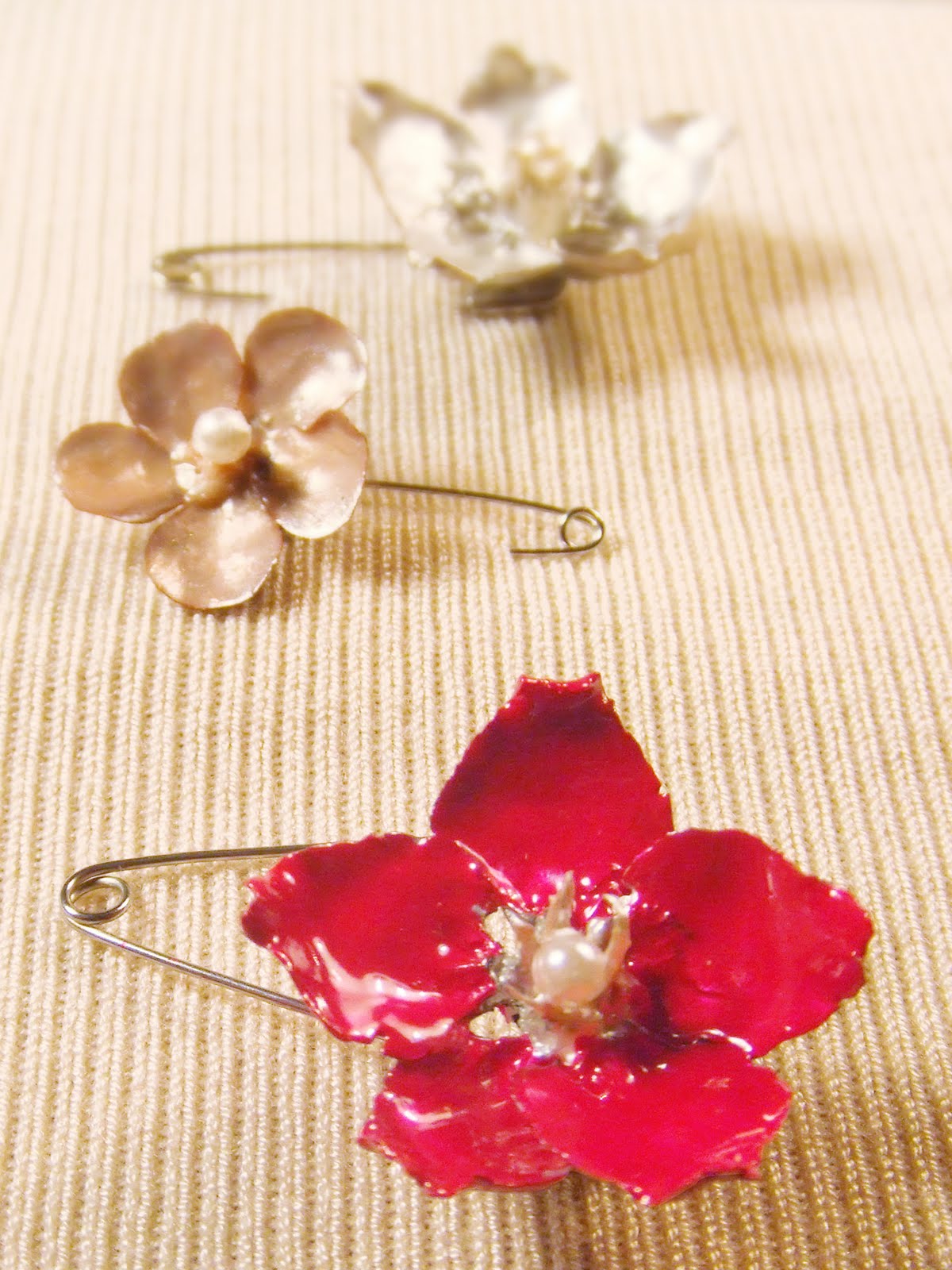 jane avion enamel flower pins