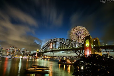 Fantastic fireworks at Sydney Harbour