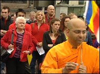 Glasgow Sama Yatra-Peace Walk for Burma Ocober 2007