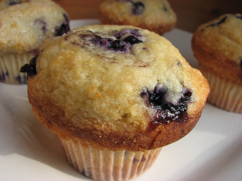 Big Blueberry Muffins Recipe — Dishmaps