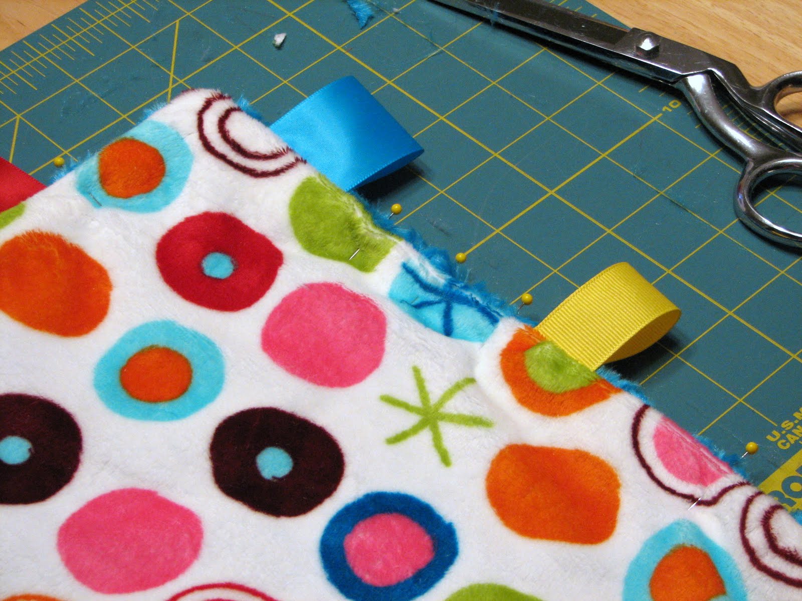 What I Made Today TUTORIAL Ribbon Tag Mini Blanket