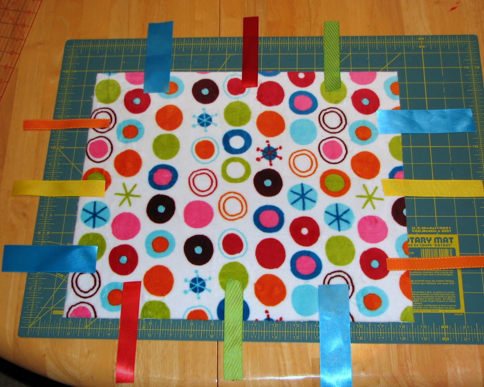 What I Made Today TUTORIAL Ribbon Tag Mini Blanket