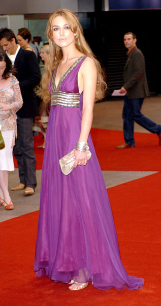 Keira Knightley arrives at the U.K. premiere of "Pride and Prejudice" at the 