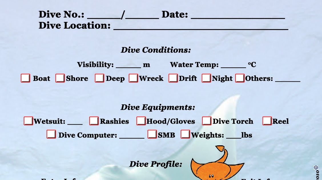 All about diving! 2010 dive log