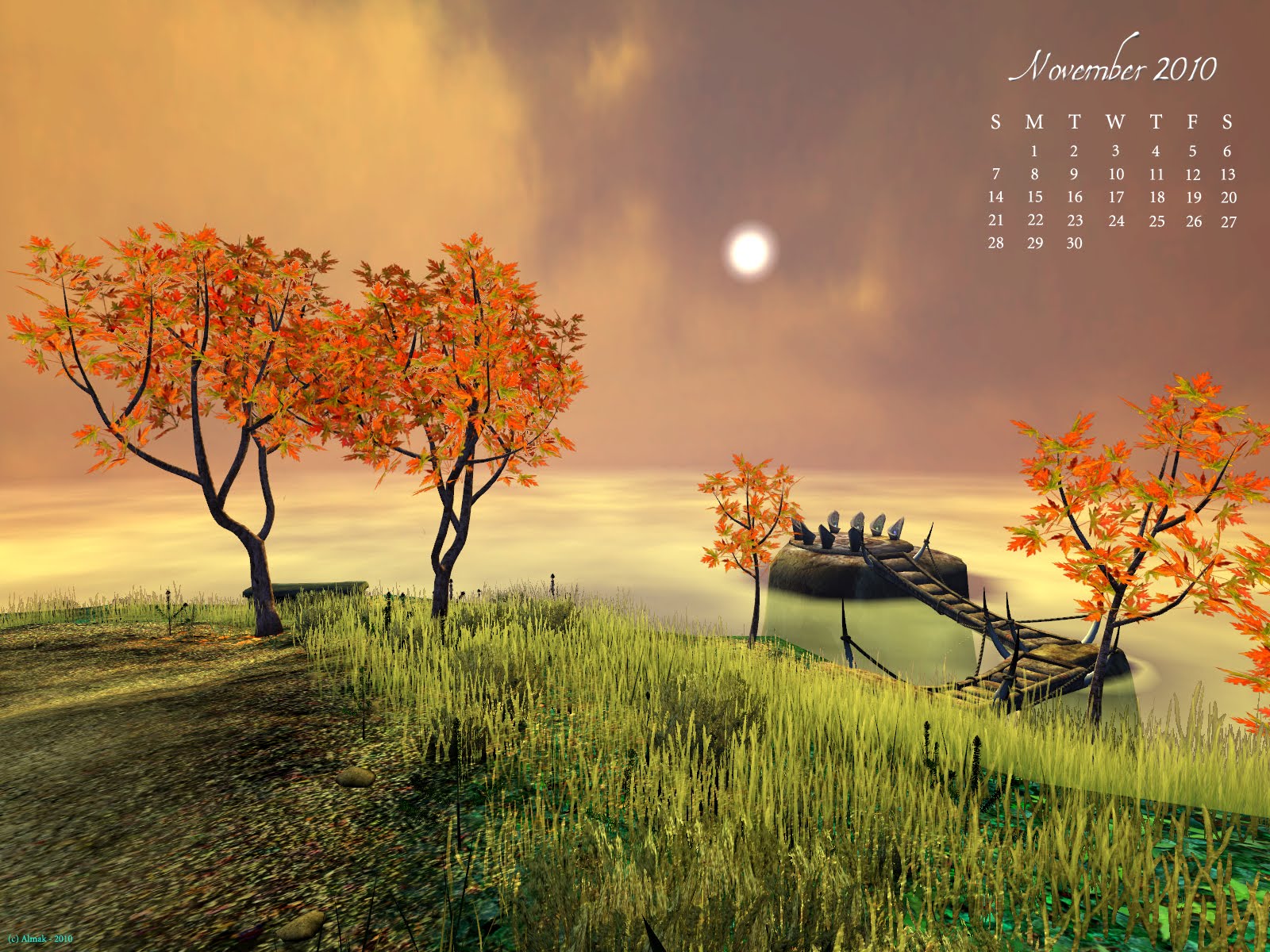 The November 2010 calendar