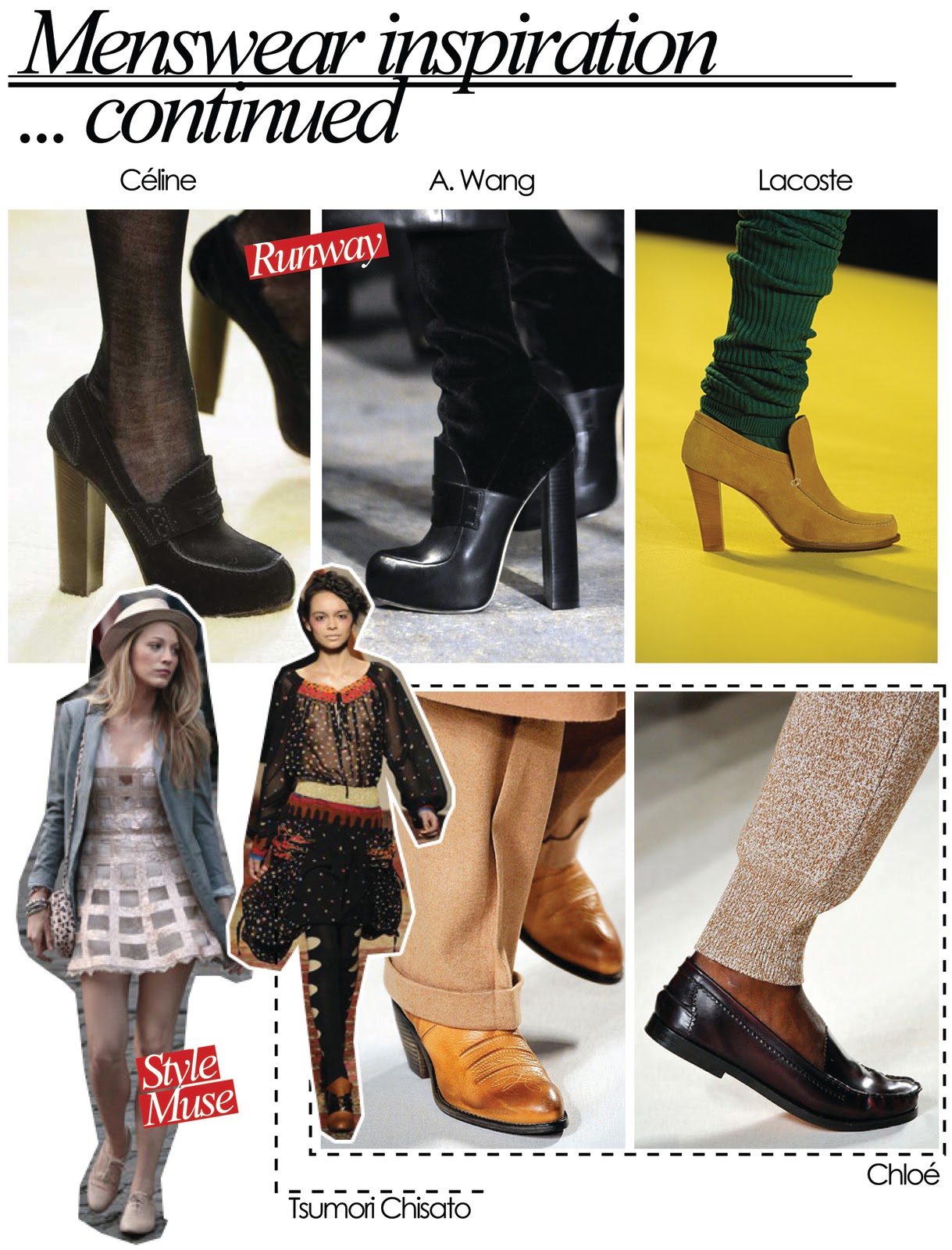 In My Shoes. Fall 2010 Footwear Trend Menswear Inspired