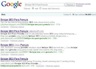 Belajar SEO Para Pemula Belajar SEO Para Pemula