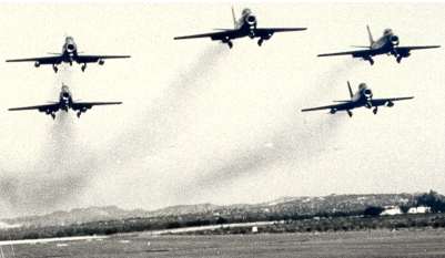 Patrullas acrobáticas de España Ascua, Águila y Aspa (I)