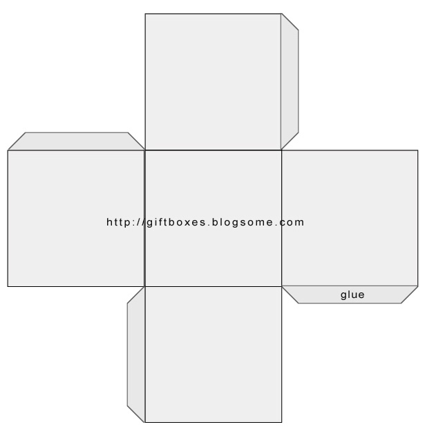 A Simple Gift Box Templates Printable Box Pattern