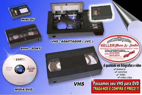 passamos VHS para DVD.