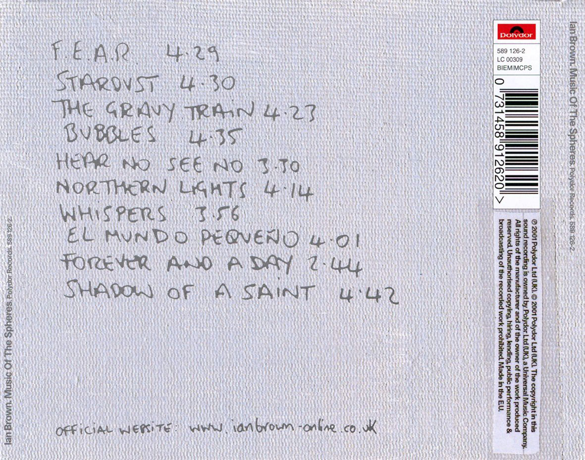 Music of the Spheres - Ian Brown Songs, Reviews, Credits