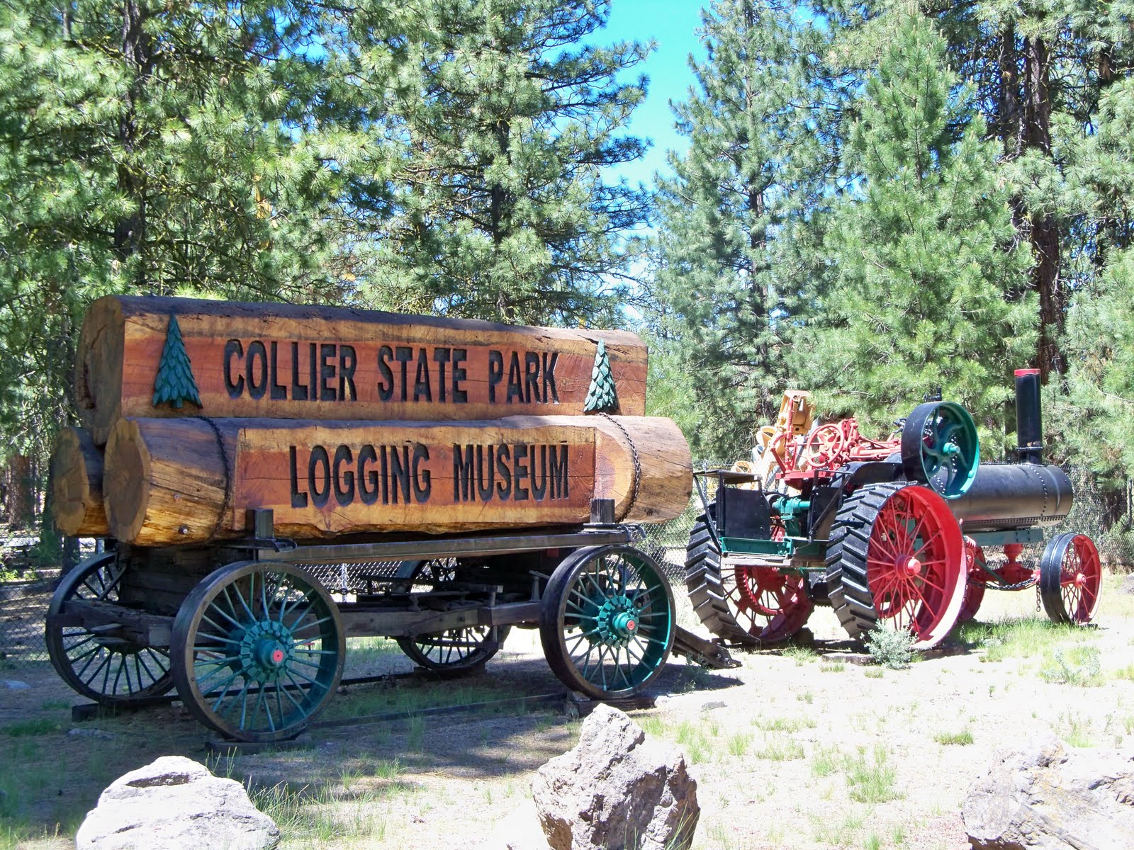 Backroads with Barb and Bill Collier Logging Museum, July 5, 2010