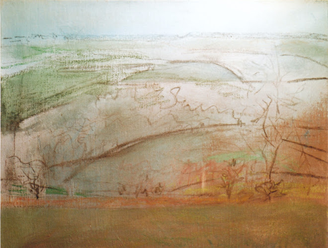 Colline croquuis de la toile dans le paysage...