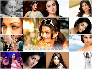 Bollywood Actress Calender 2011 Wallpapers