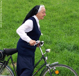 Nun on a bike