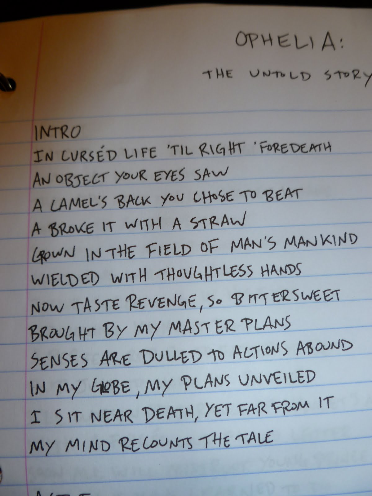 How many stanzas are in a ballad picture