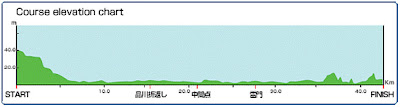 Tokyo Marathon Elevation Chart
