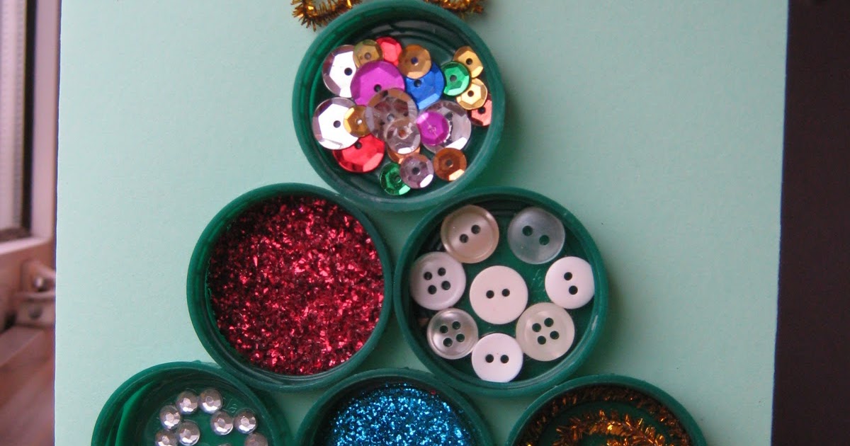 The CraftArty Kid (Old blog) Bottle top Christmas tree