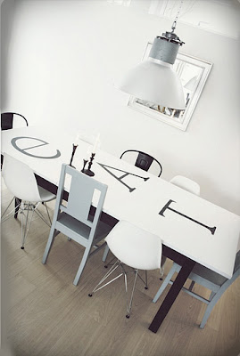 white design dining room